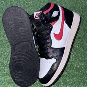 Black and Red High-Top Sneakers